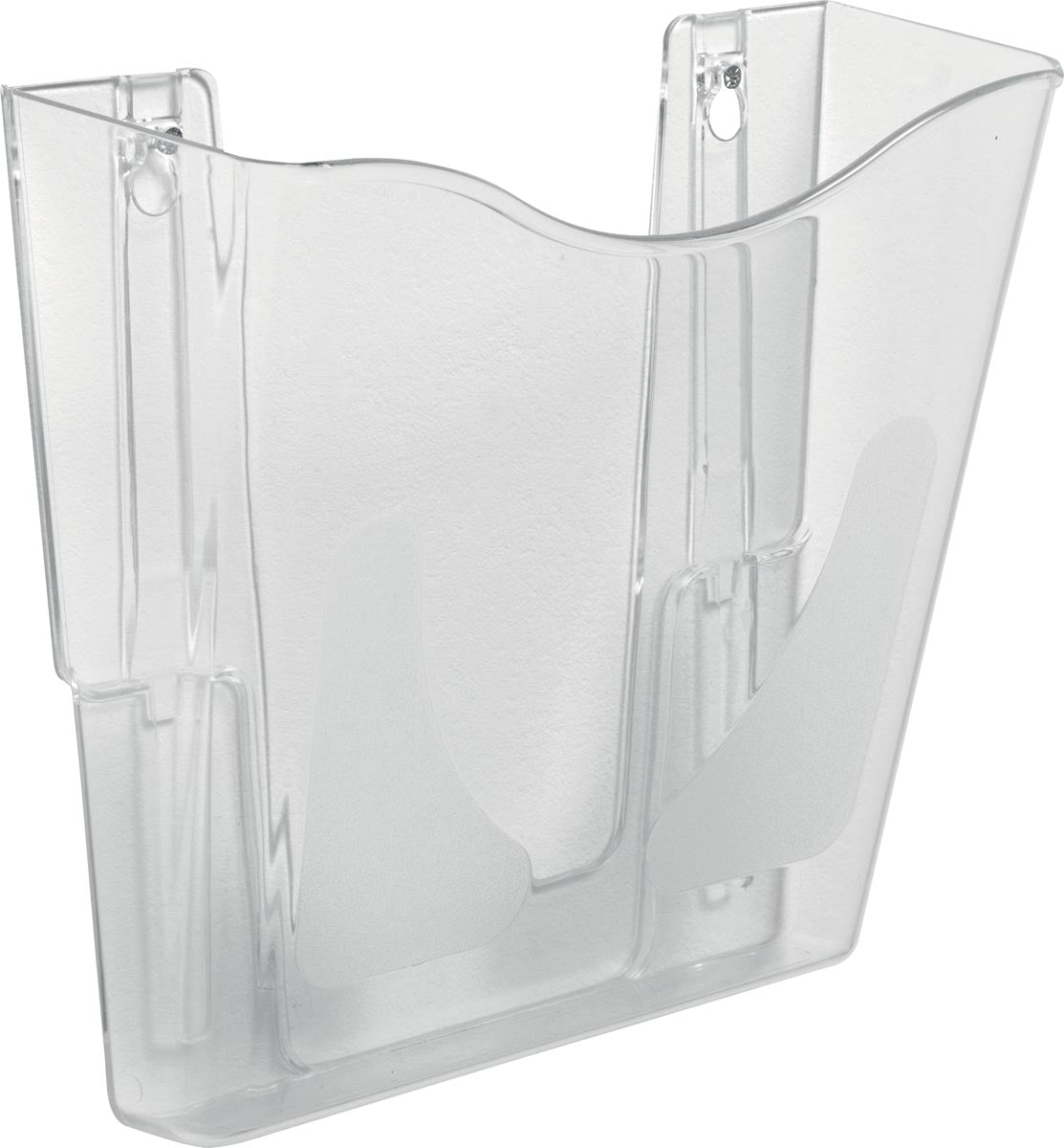 Deflecto - DocuPockets wall brochure holder vertical, 1 compartment, transparent