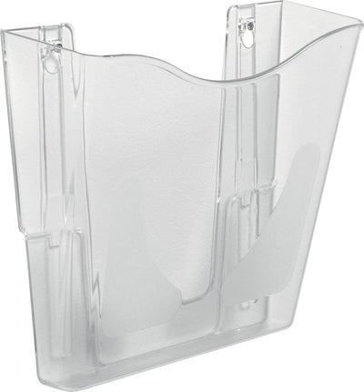 Deflecto - DocuPockets wall brochure holder vertical, 1 compartment, transparent
