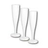 Copa de champagne transparente con base 10 piezas