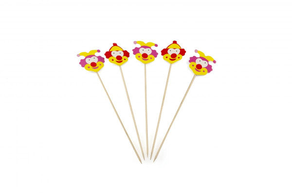 Clown op prikker 190mm 100 stuks