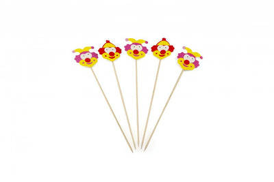 Clown op prikker 190mm 100 stuks