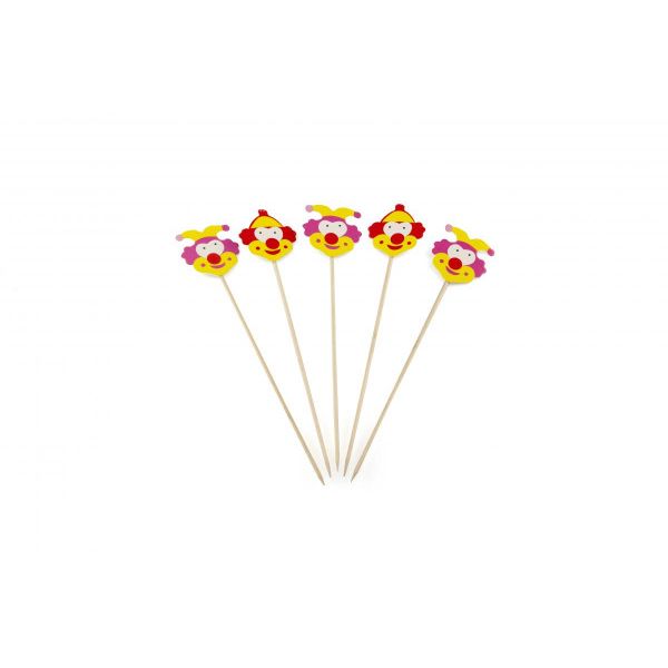 Clown op prikker 190mm 100 stuks