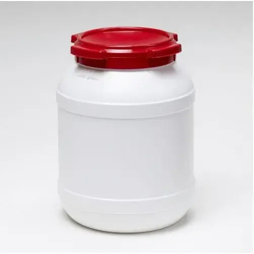 CurTec - Barril de alimentación con tapa de rosca Rojo/Blanco 55 litros