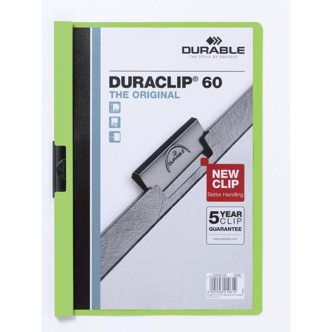 Durable - Carpeta con clip Duraclip Original 60 verde