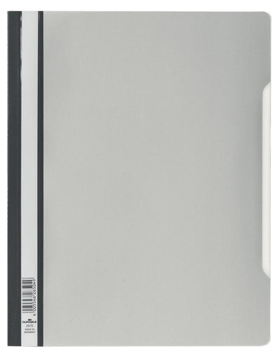 Durevole: attacco rapido A4 in PVC grigio