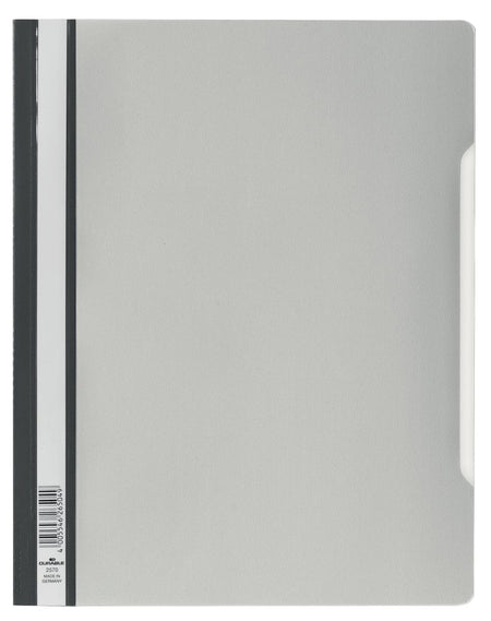 Durevole: attacco rapido A4 in PVC grigio
