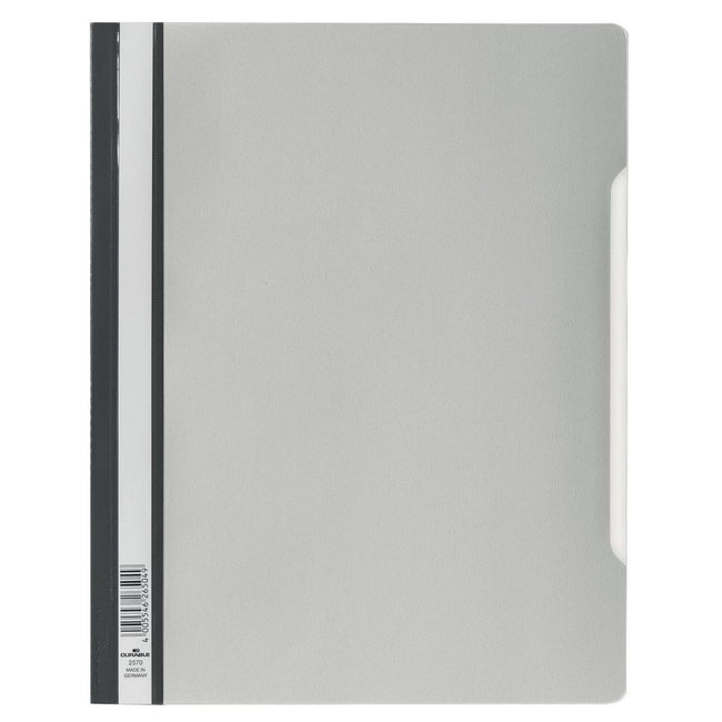 Durevole: attacco rapido A4 in PVC grigio