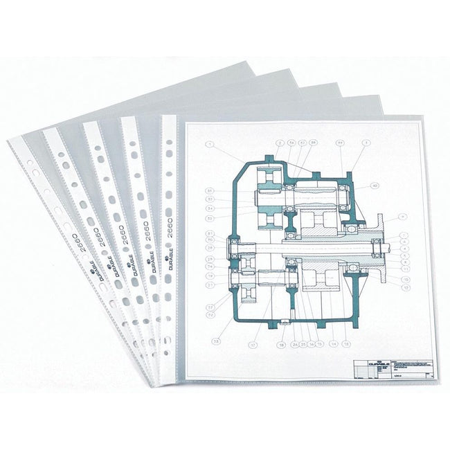 Durable - perforated show bag, ft A4, 11-hole perforation, 60 micron