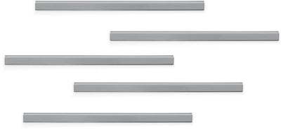 Langlebig - Magnetklemme Durafix Schiene 297mm 5 Stück Metall-Silber