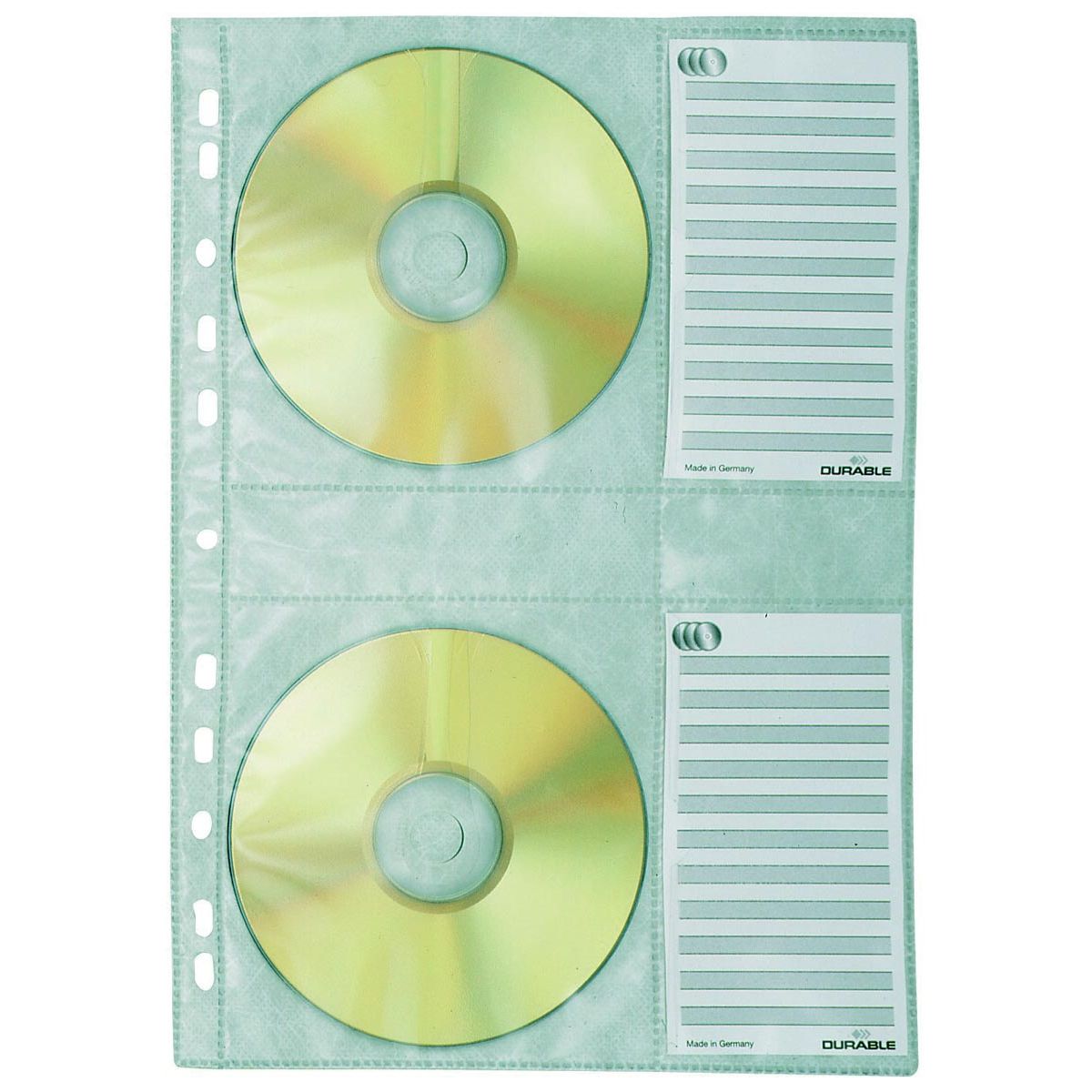 Durable - ring binder sleeve for CD/DVD