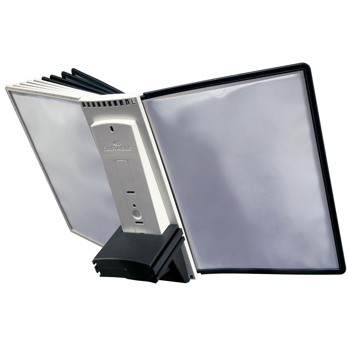Durable - Module d'extension Sherpa Table 10 pour réf. D563200 : lot de 10 panneaux de visibilité gris/noir