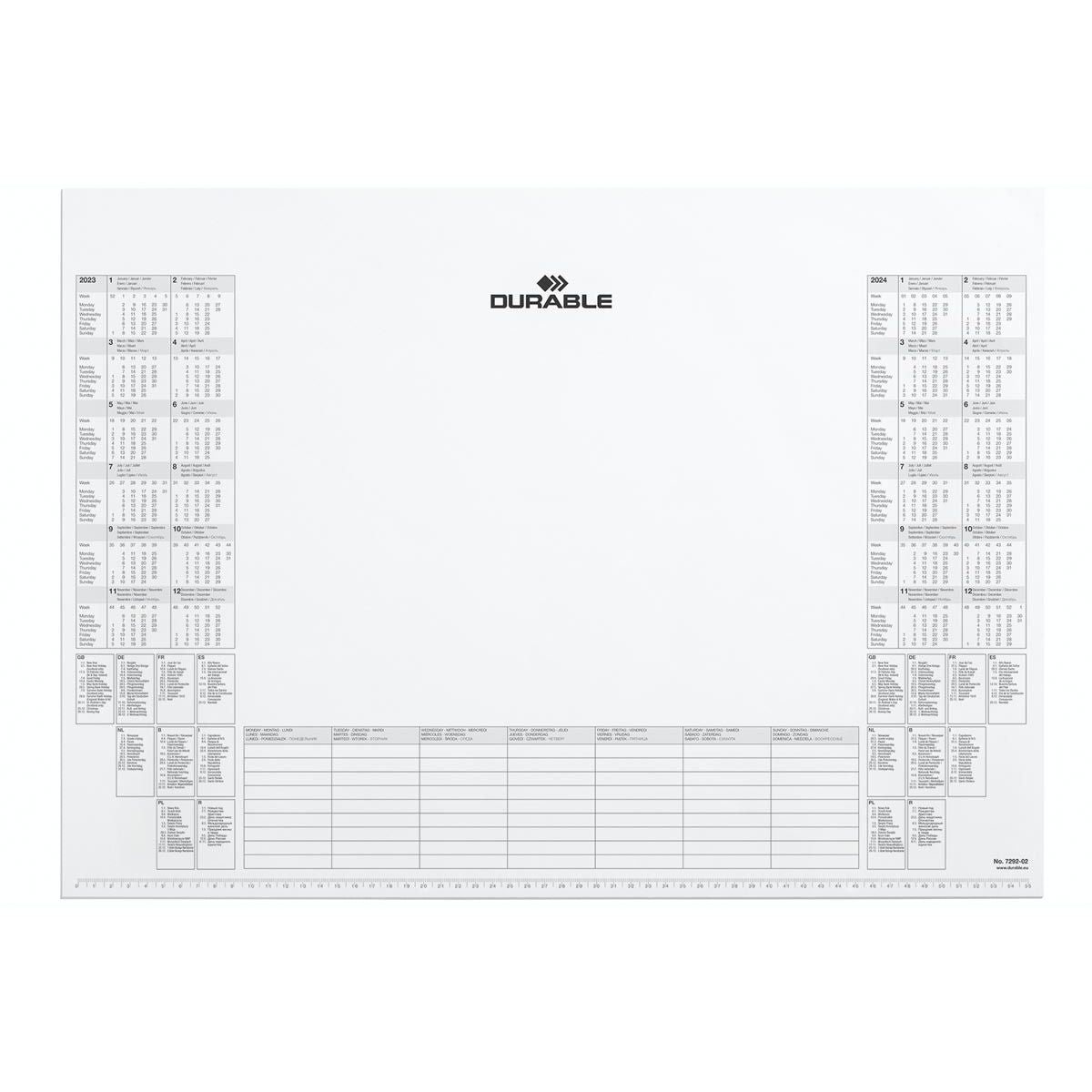 Durable - bloque de calendario 2025-2026