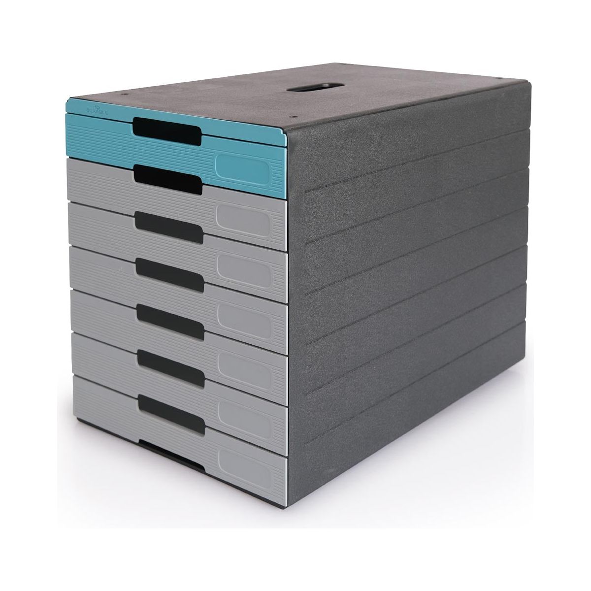 Durable - Ladenblok Box Pro, 7 charges, bleu