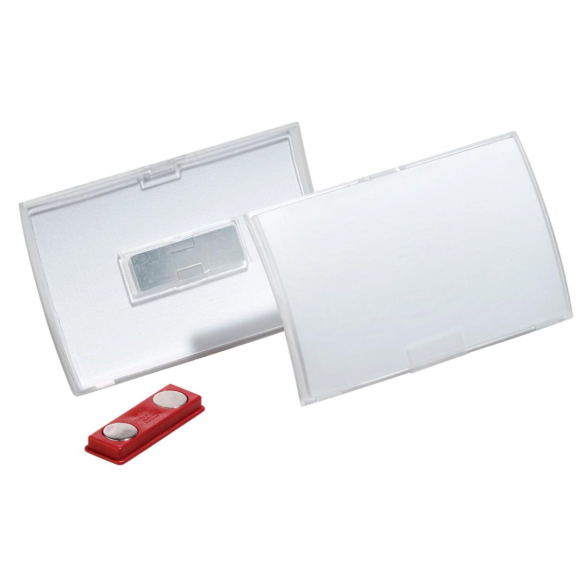 Resistente - badge con magnete Click Fold ft 54 ​​x 90 mm, scatola da 10 pezzi