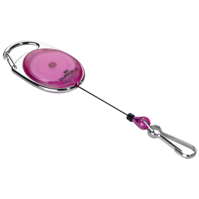 Durevole: divaricatore con moschettone viola, in blister