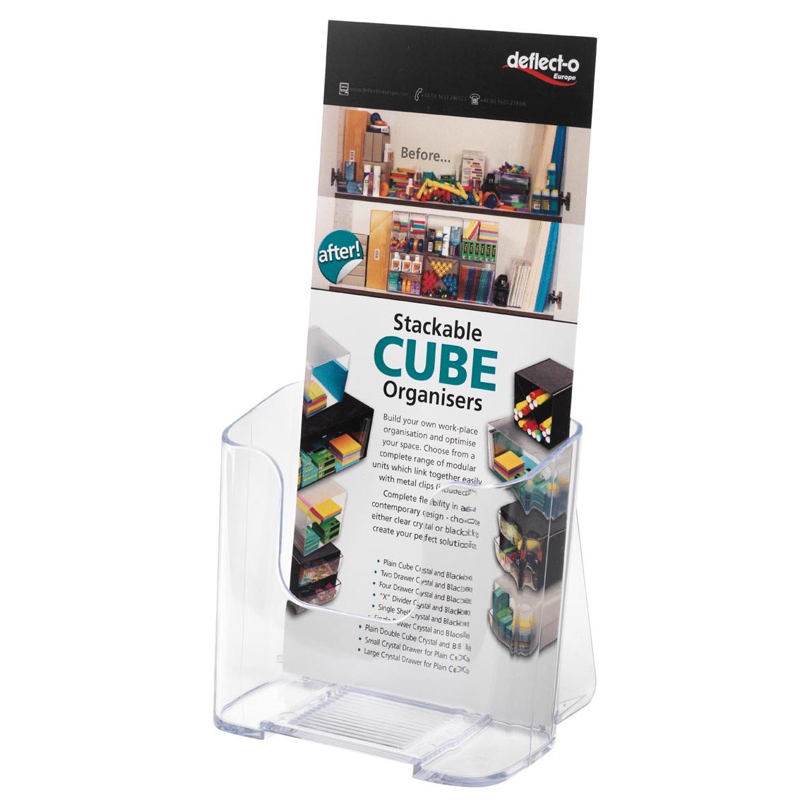 Deflecto - Porte-brochures pi 1/3 A4