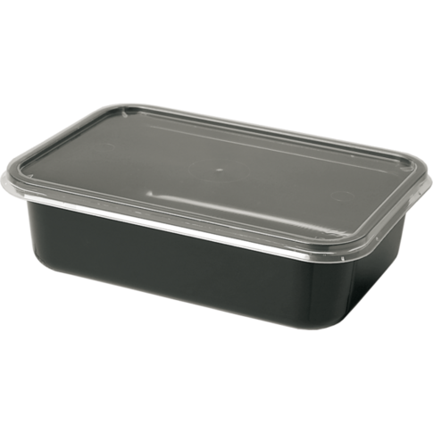 Klika - Bak | Pp | 750 ml | Kilobak | 183x134x45mm | Schwarz | 150 Stücke