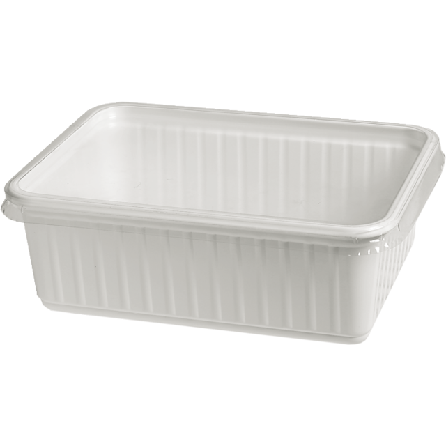 Klika - Bak | P.S. | 1000ml| incl. Coperchio | 183x135x63mm | bianco/trasparente | 150 pezzi