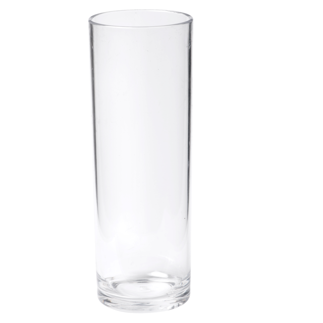 DEPA - Glas Langes Getränkglas | Wiederverwendbar | Unzerbrechlich | PETG | 310 ml | 160 mm | 0,31l | Transparent 60 Stücke