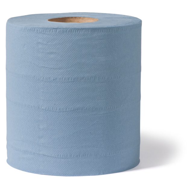 Klika - Papel de limpieza | 2 capas | 20cm | 130m | papel | azul | 6 piezas