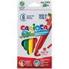 Carioca - feutre Superwashable 6 stylos dans un étui carton