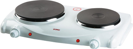 Domo - piano cottura elettrico, 1000-1500W, bianco