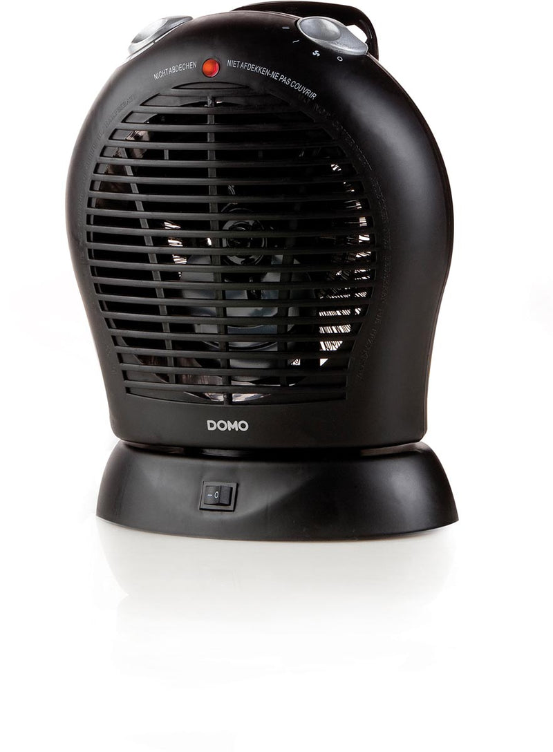 Domo - Ventilatore d'aria calda Domo IP21, nero