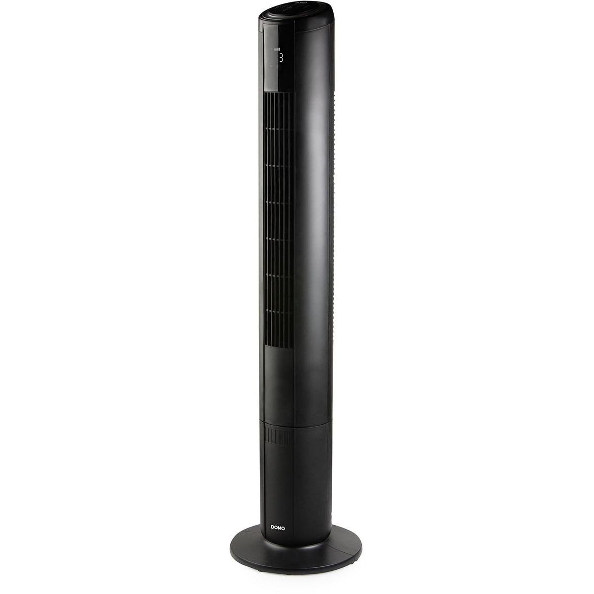 Domo -   kolomventilator met sfeerlicht, hoogte 110 cm, zwart