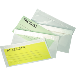 SendProof® - Envelope | packing list envelope | 165x122mm | A6/C6 | self-adhesive | lDPE | transparent | 1000 pieces