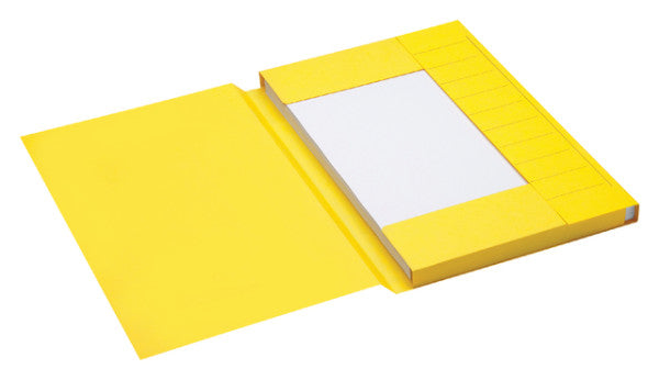 Jalema - File folder folio 3 flap 100% recycled cardboard 250 gr yellow