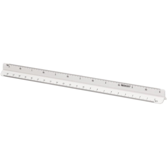 Westcott -  schaallat, 30 cm, 1:20; 1:25; 1:50; 1:75; 1:100 en 1:125