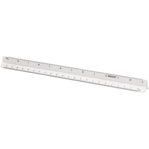 Westcott - barra de escala, 30 cm, 1:20; 1:25; 1:50; 1:75; 1:100 y 1:125