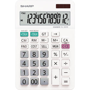 Sharp -  bureaurekenmachine EL-334W, wit