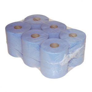 Reinigungspapier BLAU Midi 20cmx300mtr 1-lagig 6 Stück