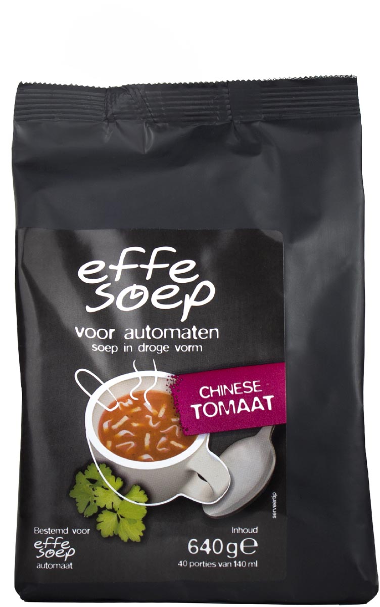 Effe soep - Effe Soep vending, Chinese tomaat, 140 ml, zak van 40 porties