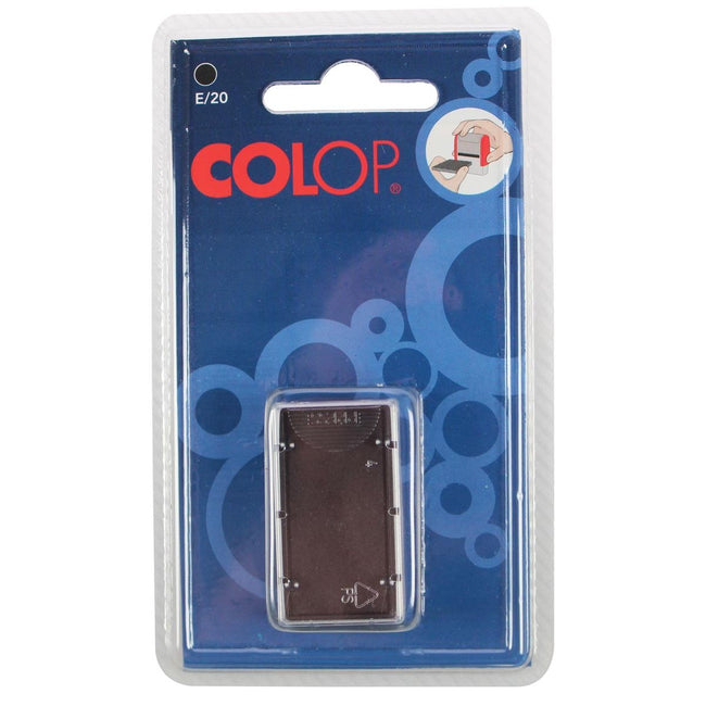 Colop - Stempelkissen schwarz, für Stempel P20, P20N, 20/1, Blister à 2 Stück