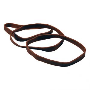Elastiek 120x12mm bruin per kilo