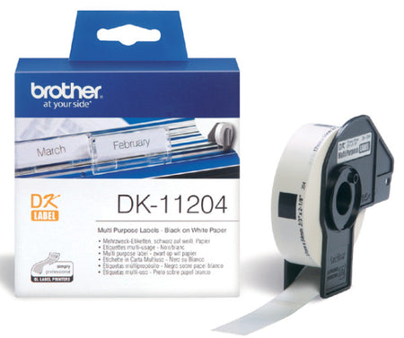 Brother - Etichetta DK-11204 multifunzione 17x54mm 1 rotolo da 400 pezzi c..