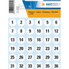 HERMA - Label 4124 12mm numbers 1-240 240 pieces