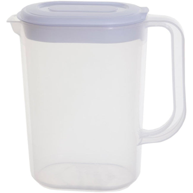 Whitefurze - Gift Whitefurze 1,5 litres, transparent avec un couvercle blanc