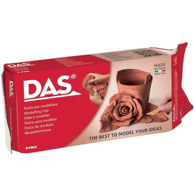 DAS - Boetseerklei, pak van 500 g, terracota