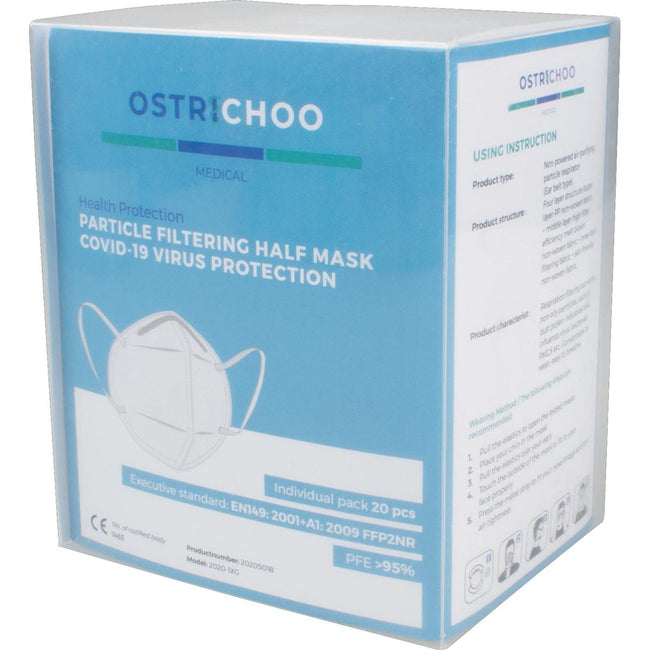 Klika -  Mondmasker, type FFP2, 4-laags, pak van 20 stuks