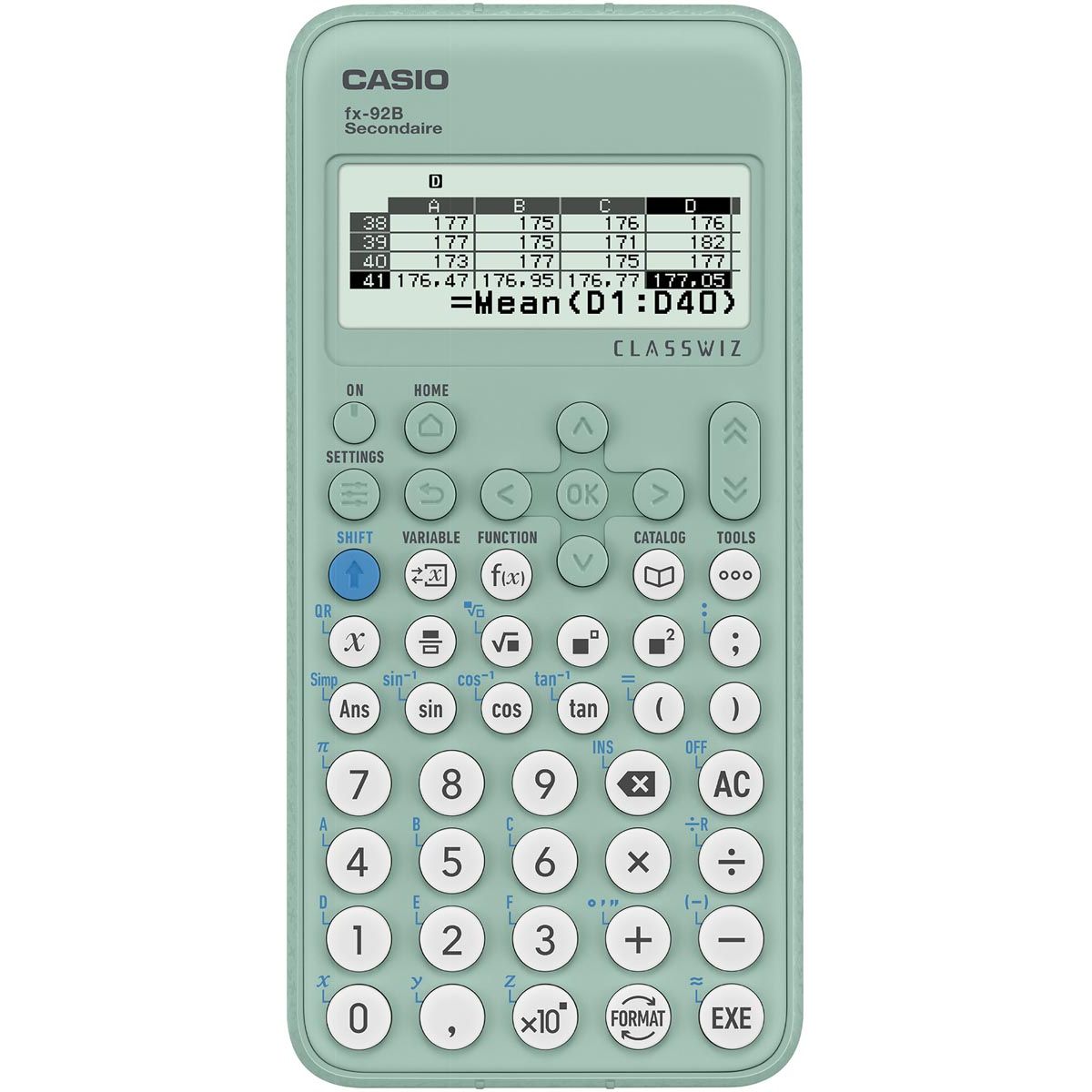 Casio -  wetenschappelijke rekenmachine FX92B Secondaire