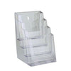 Timmers - Brochure tray acrylic A5 standing 4 compartments