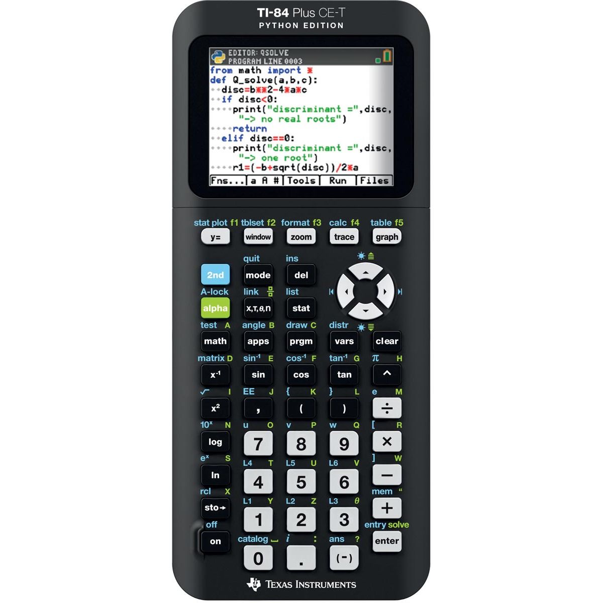 Texas Instruments - Calculadora TI-84 Plus CE-T Edición Python