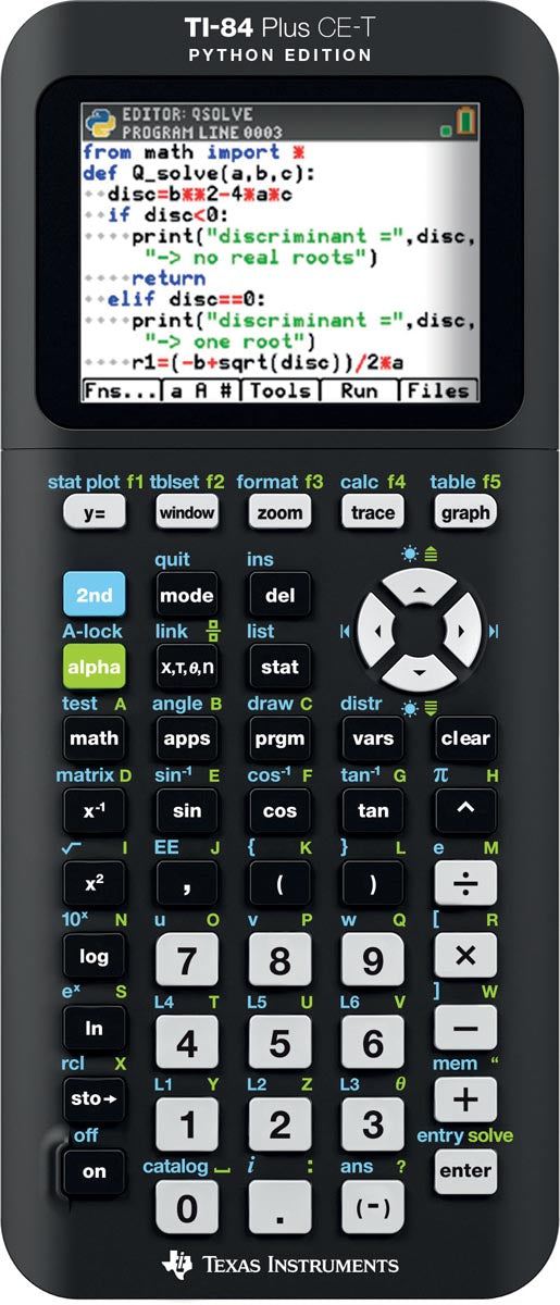 Texas Instruments-Texas Grafikrechner Ti-84 plus CE-T Python Edition, Schwarz