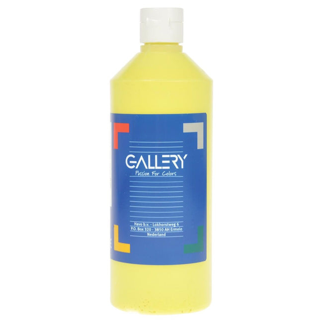 Gallery - Gallery plakkaatverf, flacon van 500 ml, lichtgeel