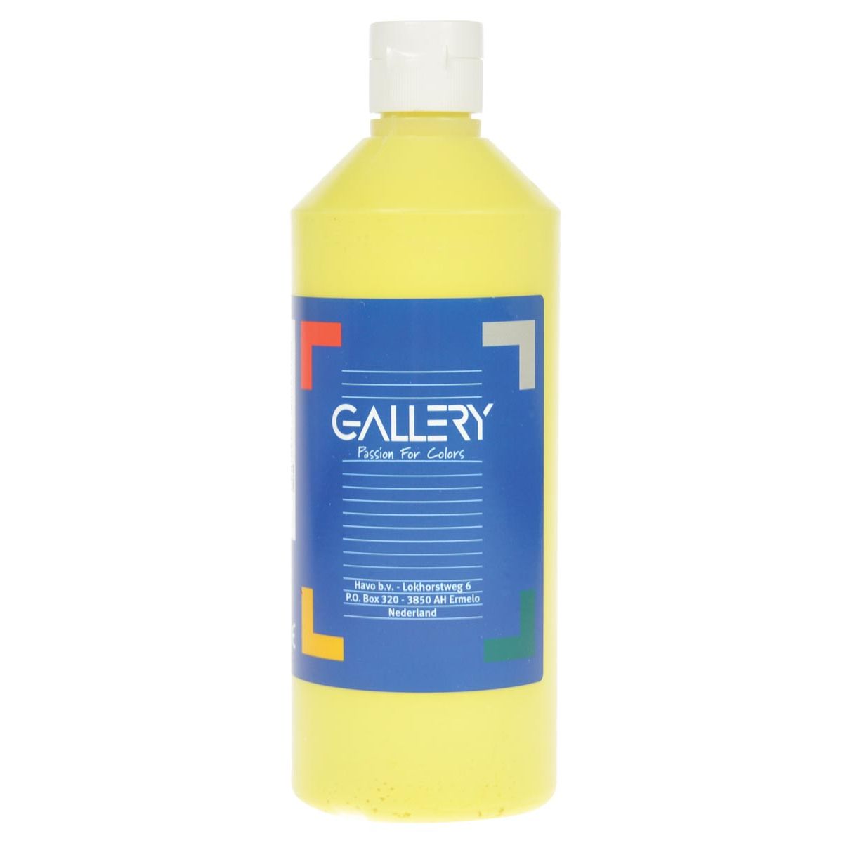 Galería - gouache, botella de 500 ml, amarillo claro