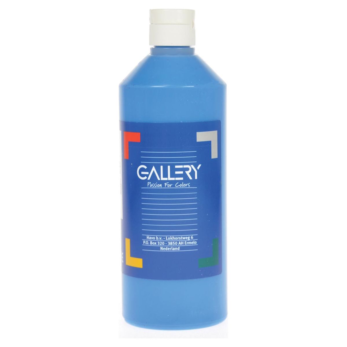 Gallery - Gallery plakkaatverf, flacon van 500 ml, blauw