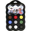 Bouhon - Palette de maquillage Grim'tout Héros, 9 couleurs